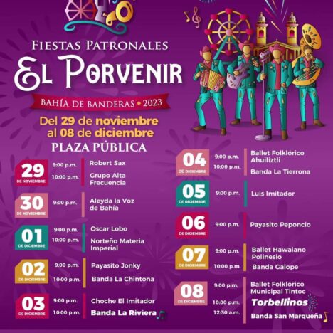 Fiestas Patronales Decembrinas en Bahía de Banderas.
